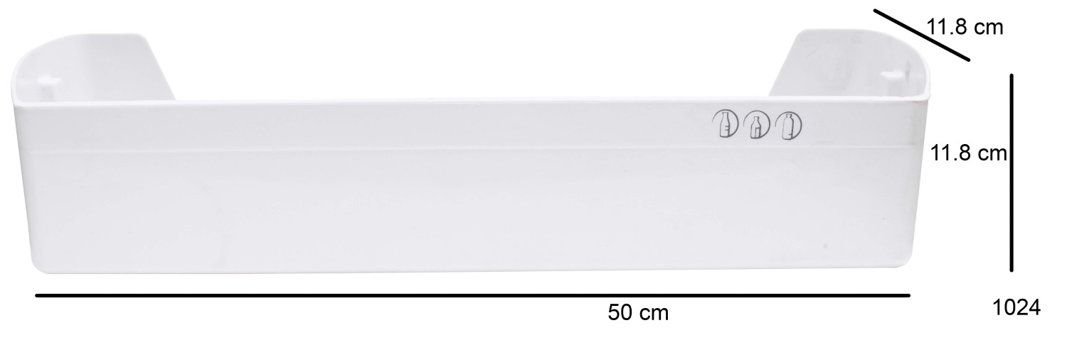 TIKSHA ENTERPRISES FRIDGE MIDDLE SLOT PLASTIC BTL SHLF COMPATIBLE FOR LG FROST FREE/DOUBLE DOOR 350 LTR TO 400 LTR FRIDGE BOTTLE SHLF NO 5004JF1024, MATCH AND ORDER.