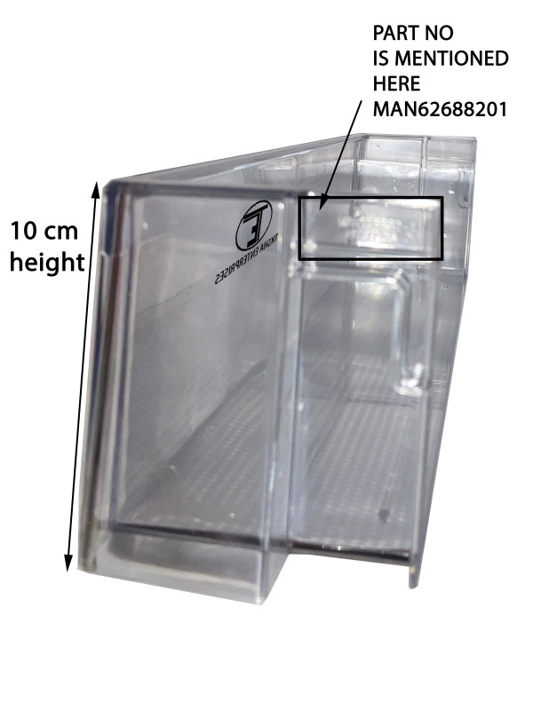 TIKSHA ENTERPRISES FRIDGE MIDDLE BOTTLE SHELF COMPATIBLE FOR LG FROST FREE/DOUBLE DOOR 280 LTR TO 320 LTR FRIDGE BTL SHLF NO MAN626882, MATCH AND ORDER.