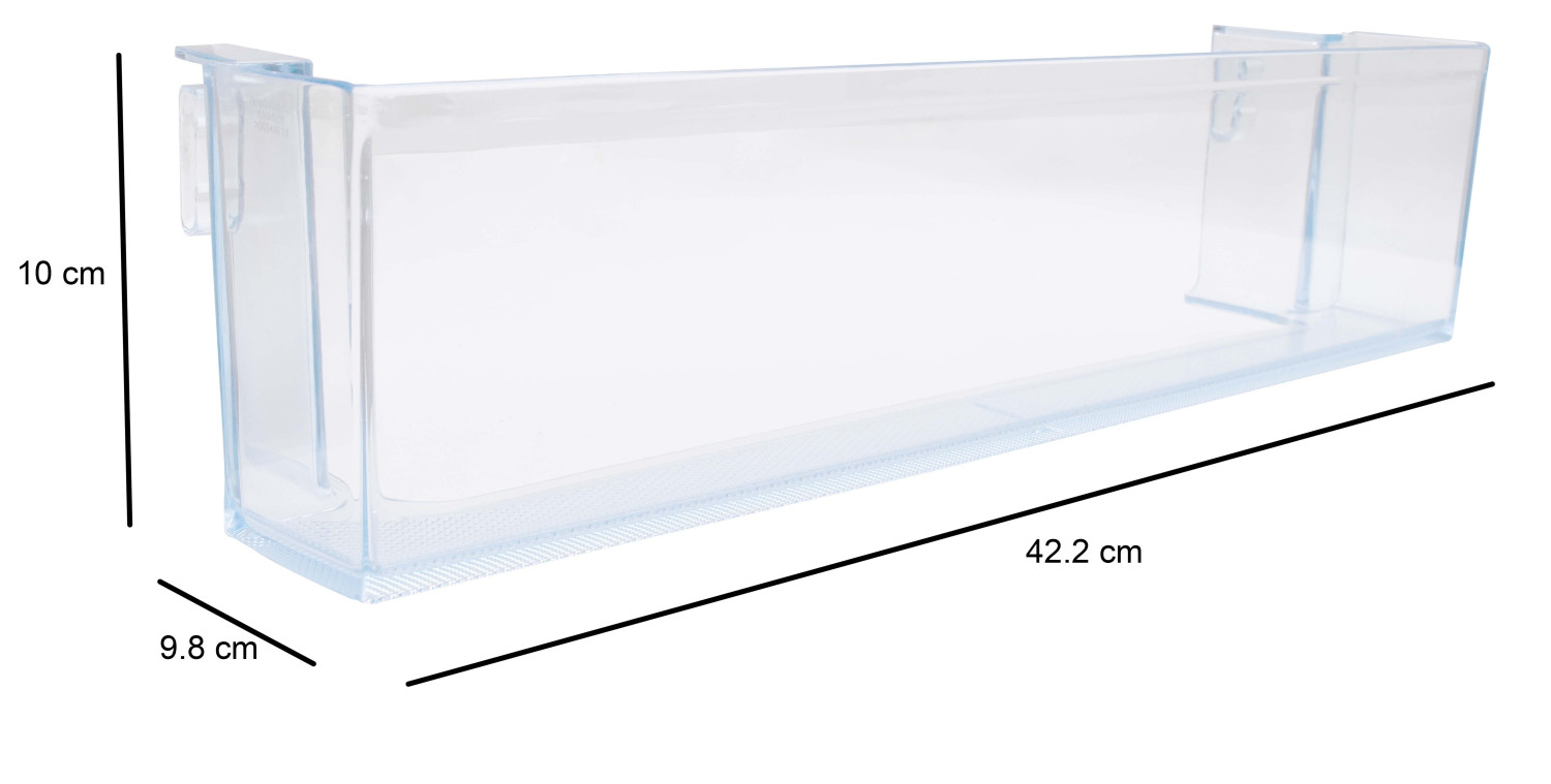 TIKSHA ENTERPRISES FRIDGE TWO BOTTOM SLOT BOTTLE SHELF COMPATIBLE FOR SAMSUNG DIRECT COOL / SINGLE DOOR 165 TO 220 LTR FRIDGE BTL SHLF PART NO DA63-06899 , MATCH AND ORDER.