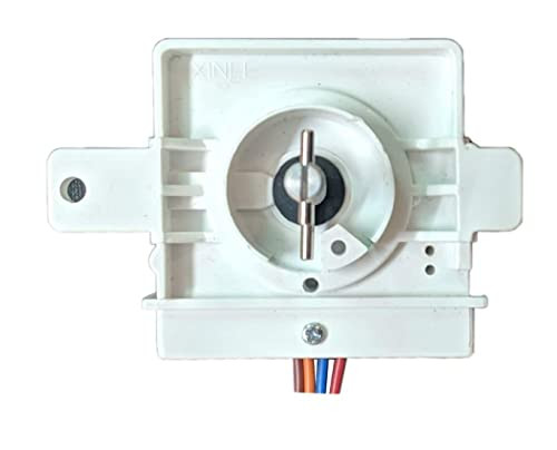 Tiksha Enterprises Washing Machine Timer Switch, 15 Min, 4 Wire, White, Compatible with Videocon Semi Automatic Washing Machines